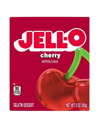 Jell-O - Cherry (gelée dessert goût cerise) - My American Market