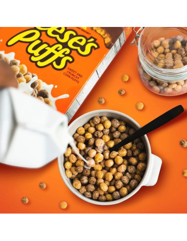 Reese's Puffs - Céréales chocolat et beurre de cacahuète - My American Market