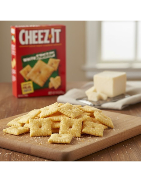 Cheez It Crackers Al Cheddar Bianco - My American Market