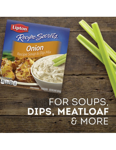 Lipton - Onion Recipe Soup & Dip Mix (mélange soupe et dip à l'oignon) - My American Market