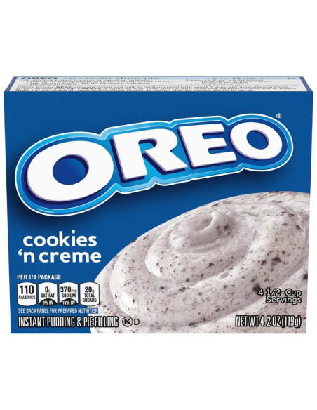 Jello Instant Pudding Oreo Cookies 'N Cream - My American Market