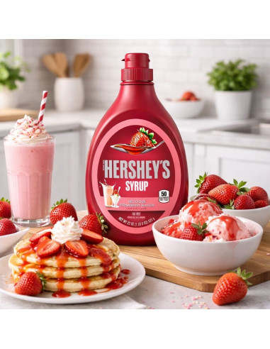 Hershey's Strawberry Syrup (Big) - My American Market