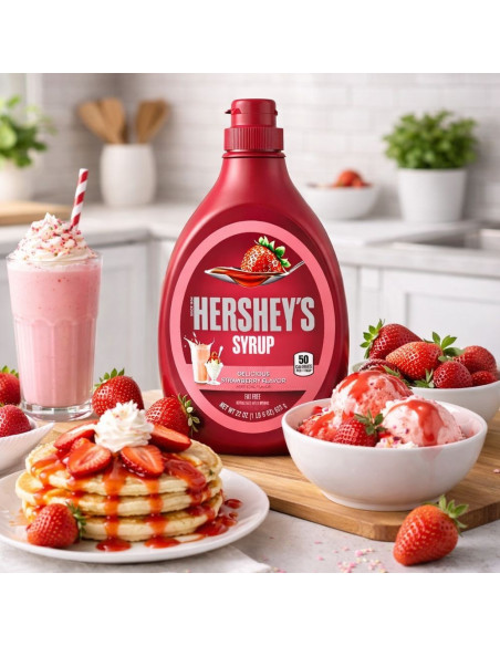 Hershey's Strawberry Syrup (Big) - My American Market