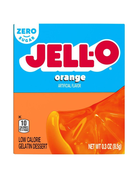 Jell-O Sin Azúcar Gelatina Naranja - My American Market