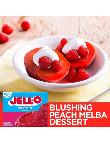 Jello Gelatina Lampone Senza Zucchero - My American Market