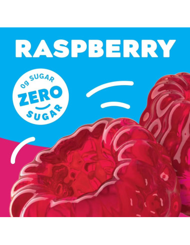 Jell-O - Raspberry Zero Sugar (gelée dessert framboise sans sucre) - My American Market