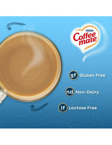 Coffee Mate - French Vanilla Zero Sugar (crème pour café vanille sans sucre) - My American Market
