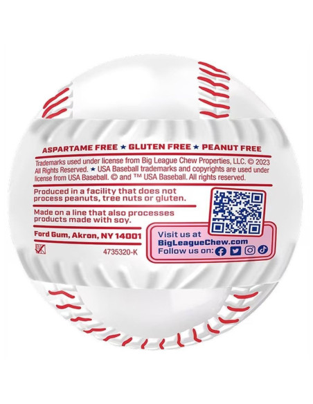 Big League Chew Baseball With 3 Gum - My American Market