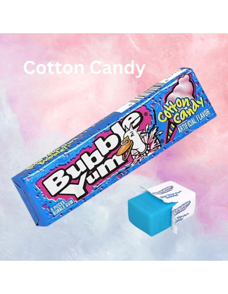 Bubble Yum - Cotton Candy (chewing-gum barbe à papa, lot de 5) - My American Market
