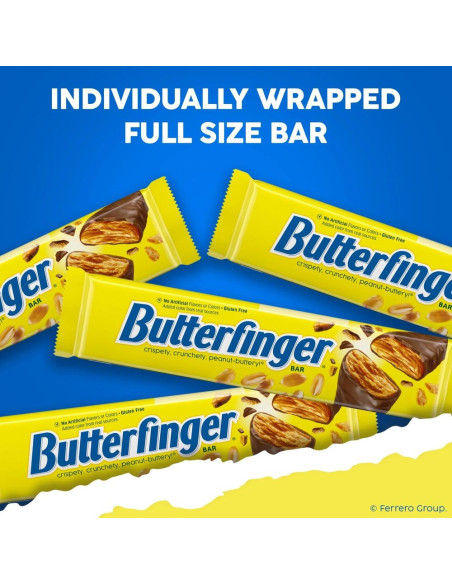 Butterfinger - Original (barretta al cioccolato con cuore croccante di arachide) - My American Market