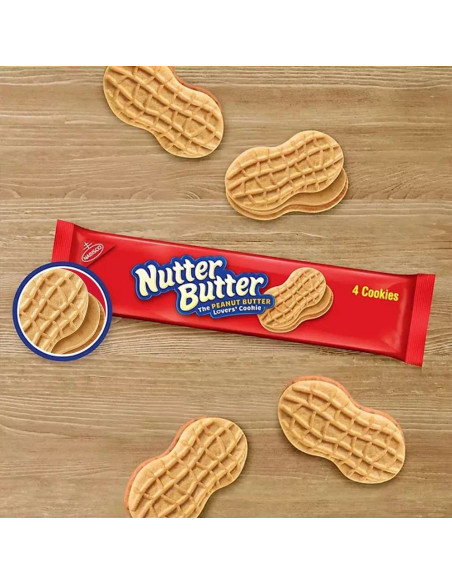 Nutter Butter - Peanut Butter Cookies (biscuits au beurre de cacahuète) - My American Market