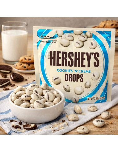 Hershey'S Cookies 'N' Creme Drops Bolsa Grande - My American Market