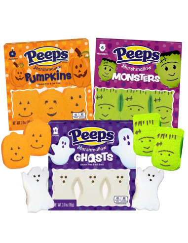 Peeps - Marshmallow Pumpkins (guimauves citrouille, édition Halloween) - My American Market