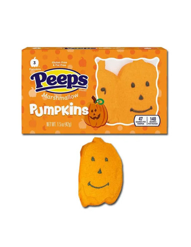 Peeps - Marshmallow Pumpkins (guimauves citrouille, édition Halloween) - My American Market