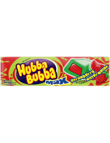 Hubba Bubba Max Strawberry Watermelon Gum - My American Market