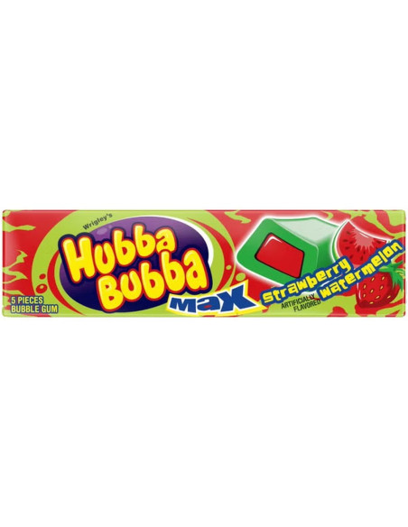 Hubba Bubba Bubble Gum Max Fragola E Anguria - My American Market