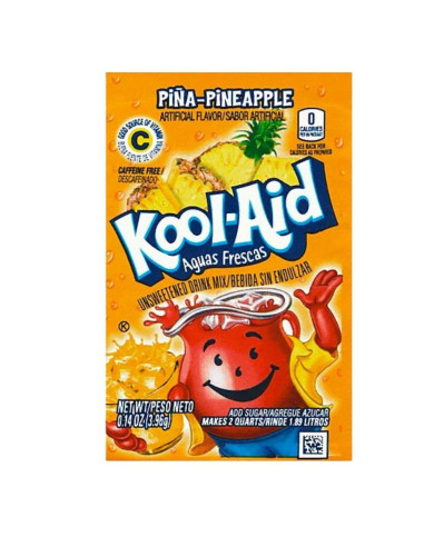 Kool-Aid Bevanda In Polvere Gusto Ananas Senza Zucchero - My American Market