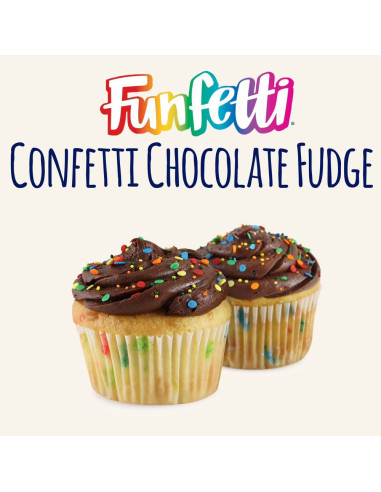 Pillsbury - Funfetti Chocolate Frosting (glaçage chocolat à paillettes) - My American Market