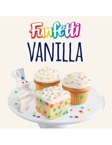 Glaseado de vainilla Funfetti de Pillsbury - My American Market