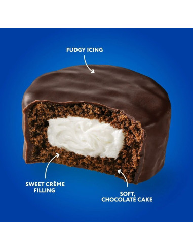 Ding Dongs - Chocolate Cake (gâteaux au chocolat fourrés à la crème) - My American Market