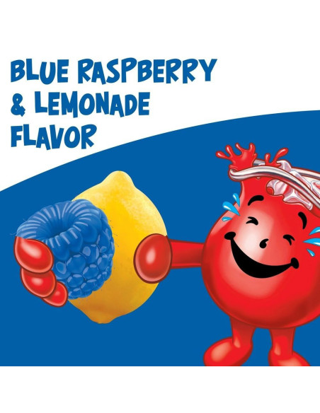 Kool-Aid Ice Blue Raspberry Lemonade Sugar Sweetened Soft Drink Mix - My American Market