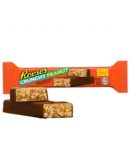 Reese's - Crunchy Peanut Bar King Size (grande barre cacahuète croquante) - My American Market