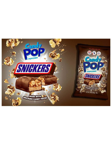 Candy Pop Popcorn Gusto Snickers - My American Market