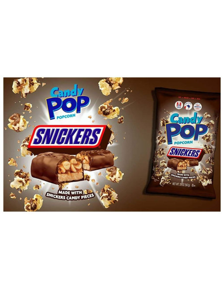 Candy Pop Popcorn Snickers Palomitas - My American Market