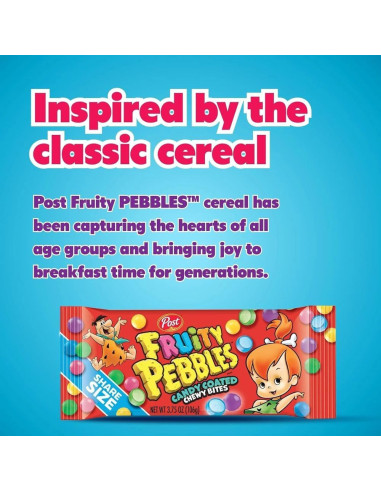 POST FRUITY PEBBLES CANDY BAR - My American Market