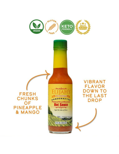 Elijah's - Pineapple-Mango Habanero Hot Sauce | My American Market