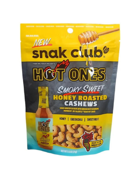 Snak Club - Hot Ones Smoky Sweet Cashews | My American Market
