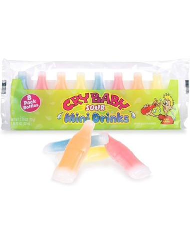 Cry Baby - Wax Sour Mini Drinks 8 Pack | My American Market