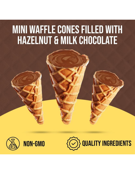 Tiny Bites - Waffle Cones Hazelnut Cream | My American Market