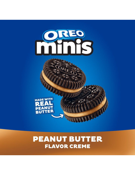 Oreo - Minis Peanut Butter, peanut butter creme | My American Market