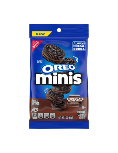 Oreo - Minis Chocolate, chocolate creme | My American Market