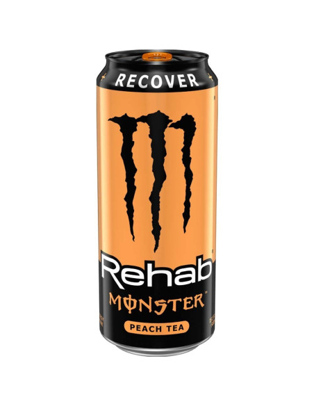 Monster - Rehab Tea Peach, peach tea | My American Market