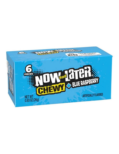 Now & later chewy candy blue raspberry — Now & Later | My American Market