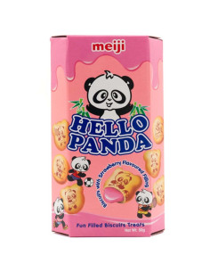 Buy MEIJI HELLO PANDA BITE SIZE STRAWBERRY COOKIES | American Food Shop