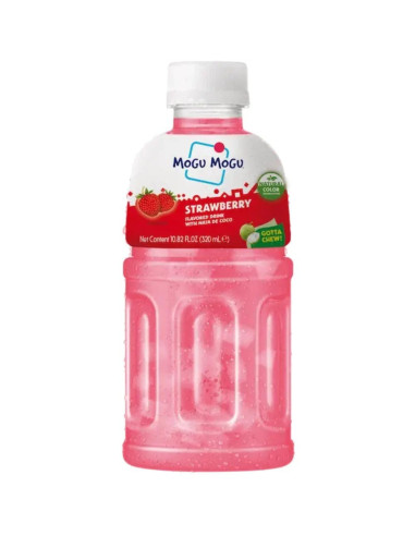 Mogu mogu strawberry and nata de coco drink — Mogu Mogu | My American Market