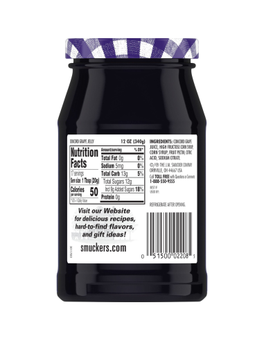 Smucker's - Concord Grape Jelly, gelatina d'uva | My American Market