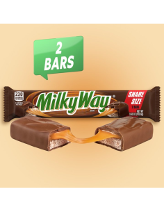 Milky Way - Original Share Size (barre nougat-caramel enrobée de chocolat) - My American Market 2