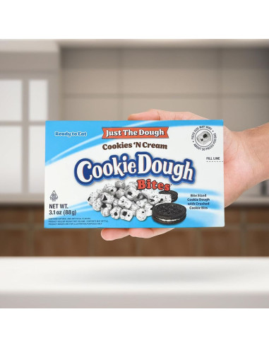 Cookie Dough Bites - Just The Dough Cookies 'N Cream | My American Market