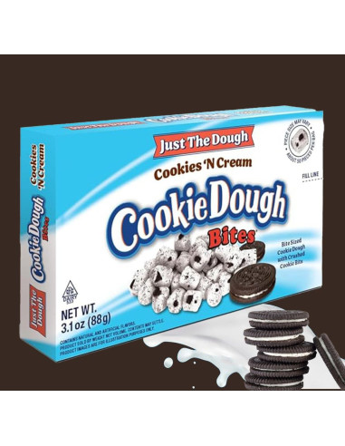 Cookie Dough Bites - Just The Dough Cookies 'N Cream | My American Market