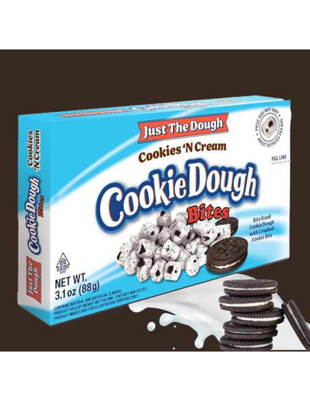 Cookie Dough Bites - Just The Dough Cookies 'N Cream | My American Market