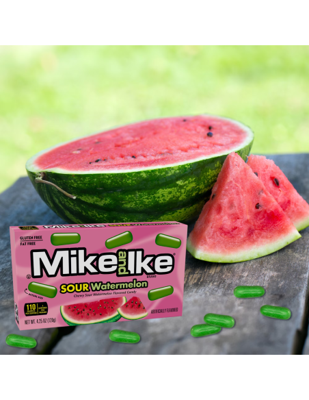 Mike and Ike - Sour Watermelon, caramelos ácidos de sandía | My American Market