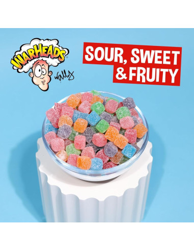 Warheads - Cubes Sour Sweet & Fruity, cubes acidulés assortis | My American Market