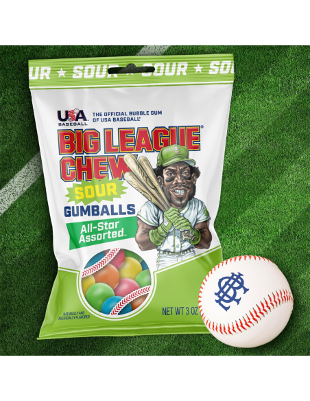 Big League Chew - Sour Gumballs | My American Market