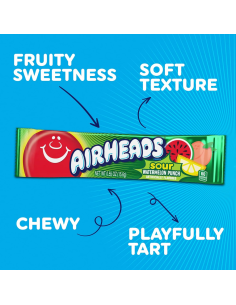 Airheads - Bars Assorted Sour (lote de 6 barras para masticar ácidas) - My American Market 2