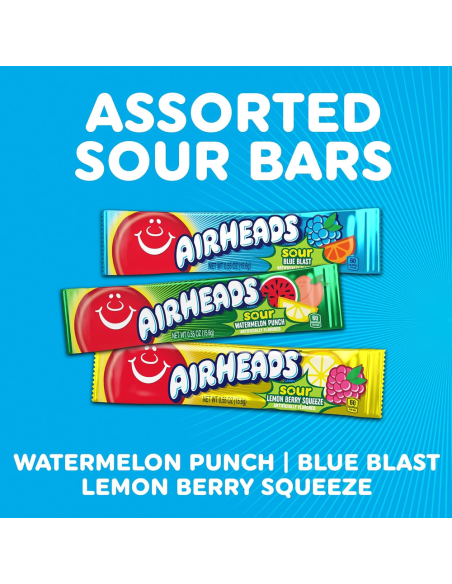 Airheads - Bars Assorted Sour 6 Bars | My American Market