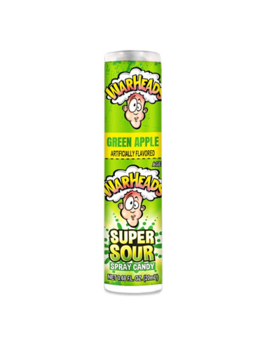 Warheads - Super Sour Spray Green Apple (bonbon liquide en spray extra acide, pomme verte)